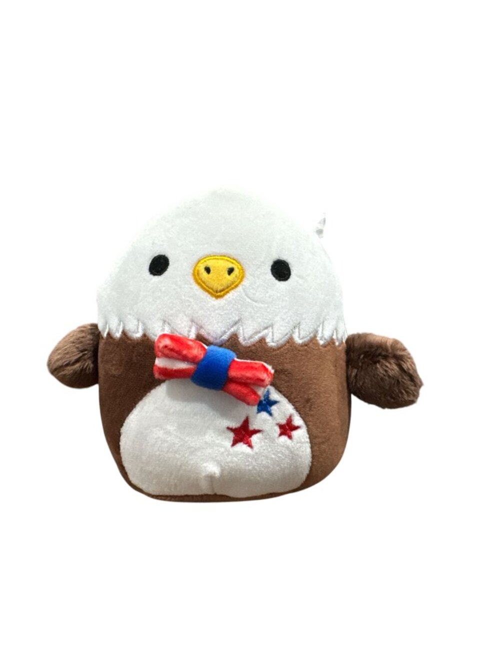 Squishmallows Edward The Bald Eagle 7.5" Plush Toy - Patriotic Design With Bow T